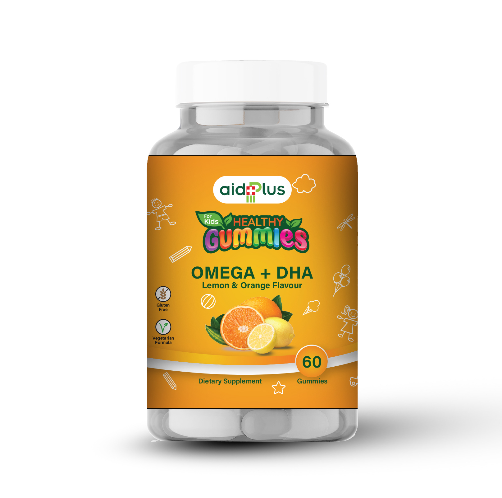 Picture of AID PLUS KIDS OMEGA+DHA GUMMY 60's